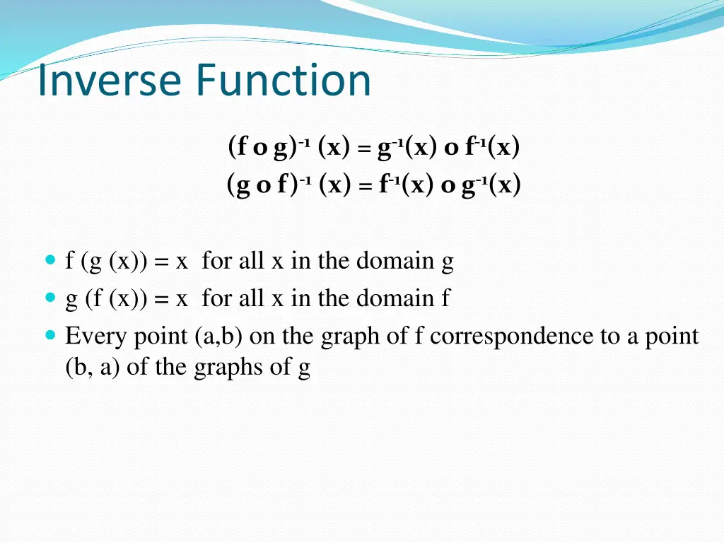inverse function