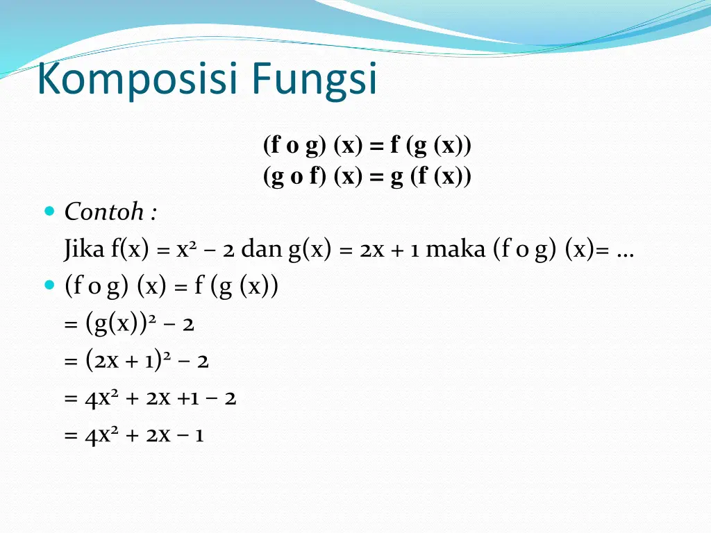 komposisi fungsi