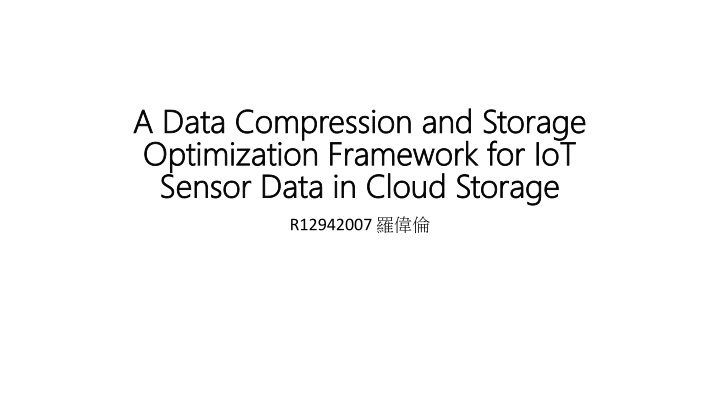 a data compression and storage a data compression