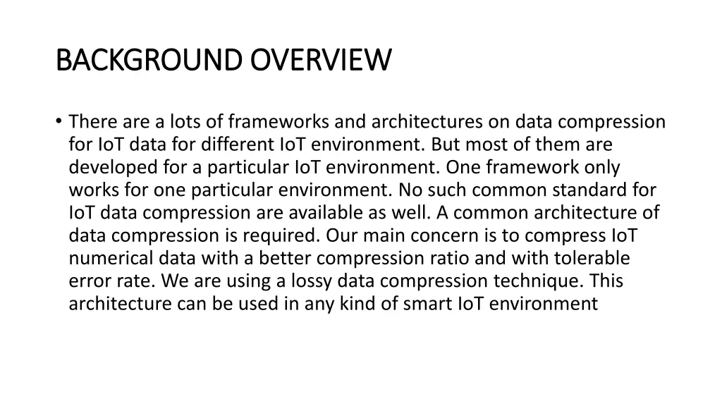 background overview background overview