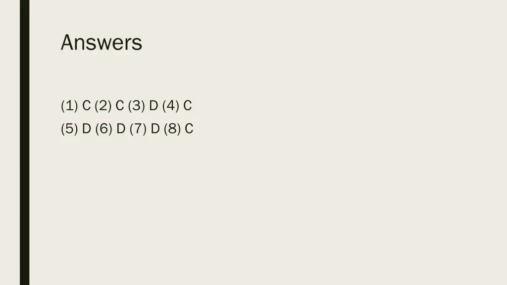 answers