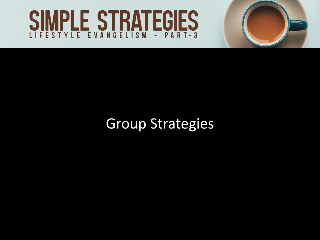 group strategies