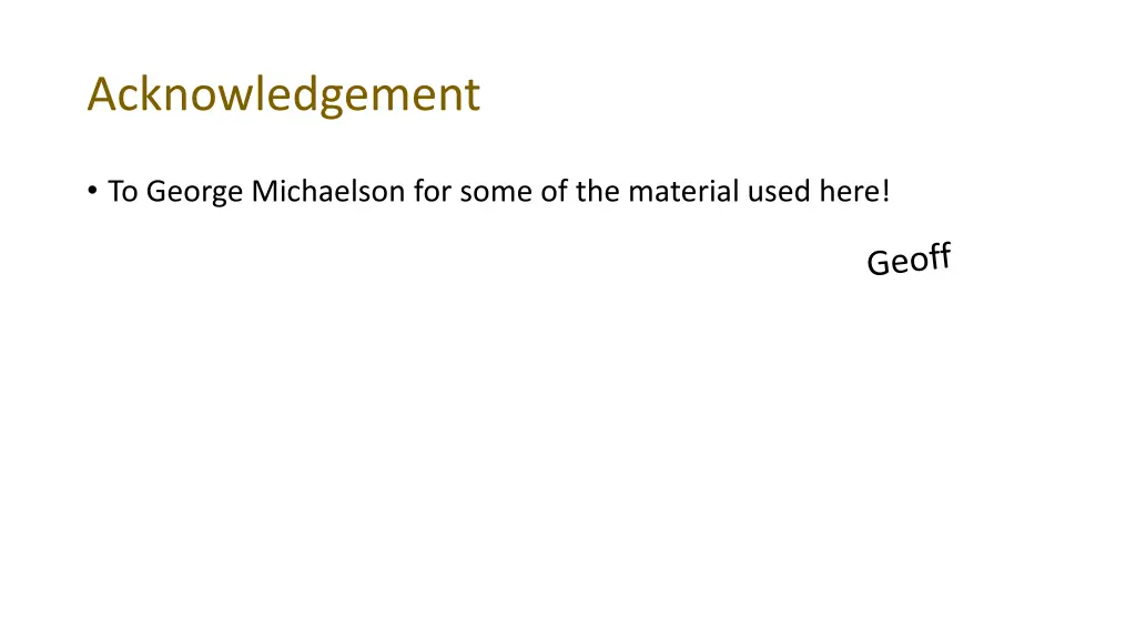 acknowledgement