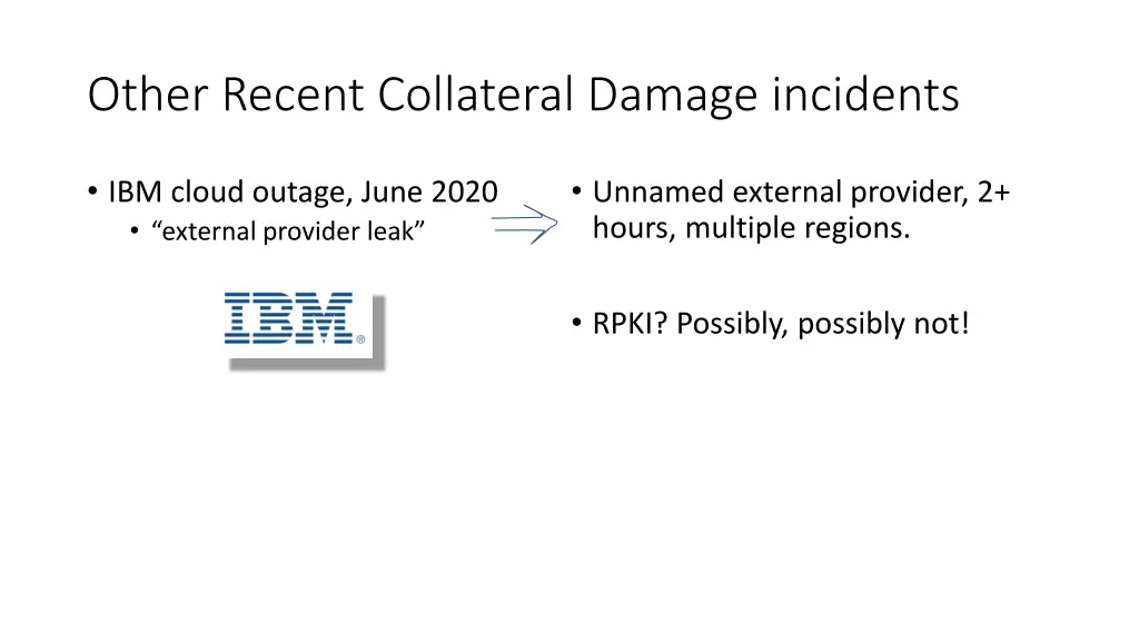 other recent collateral damage incidents