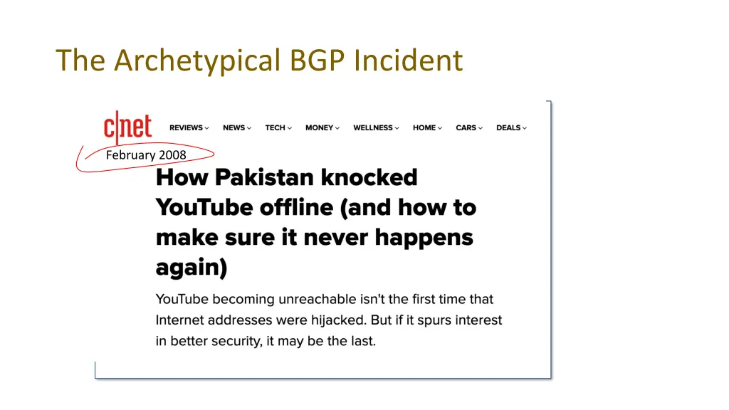 the archetypical bgp incident
