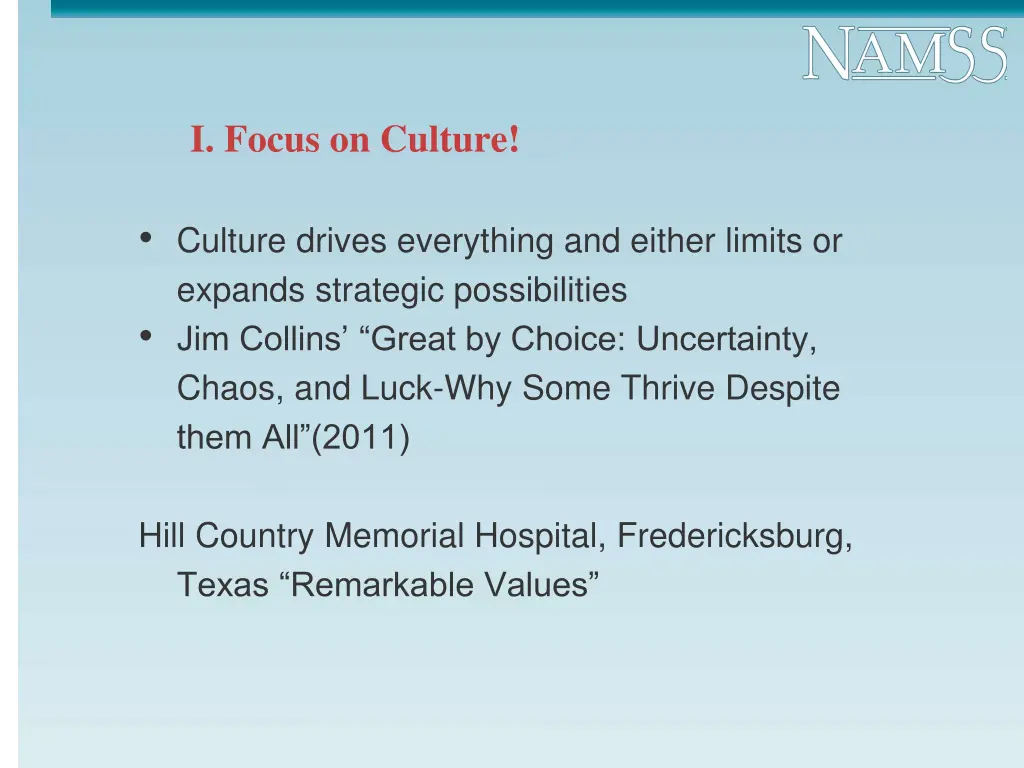 i focus on culture
