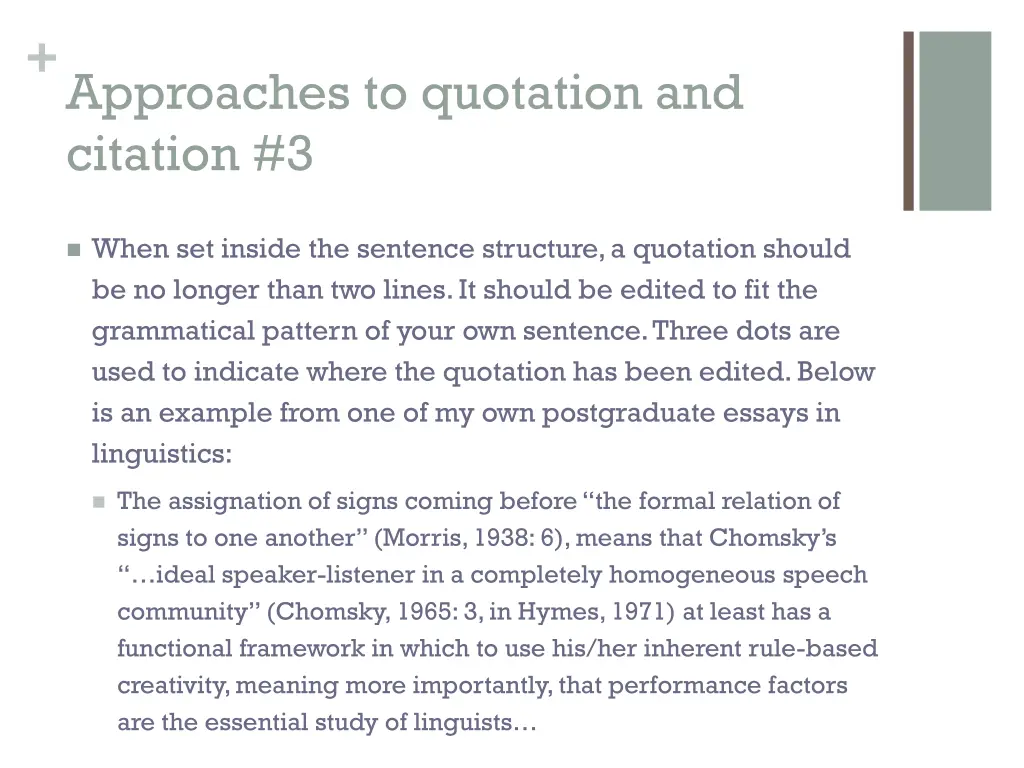 approaches to quotation and citation 3
