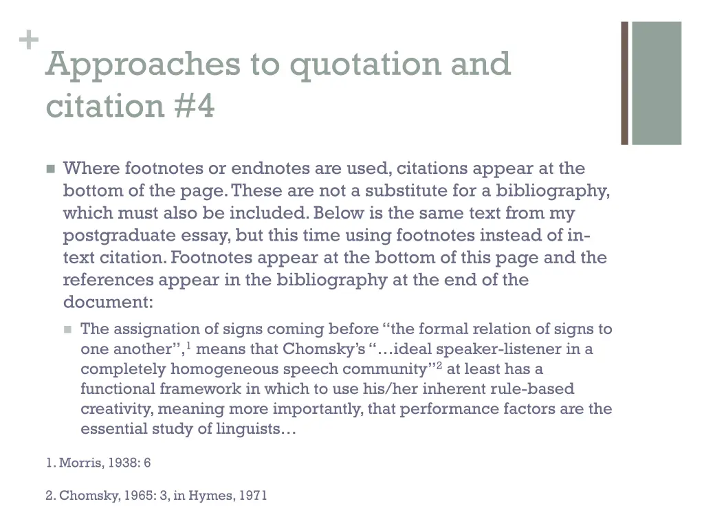 approaches to quotation and citation 4
