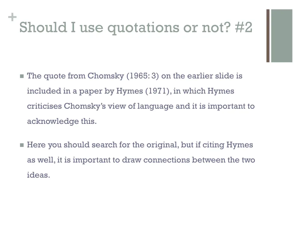 should i use quotations or not 2