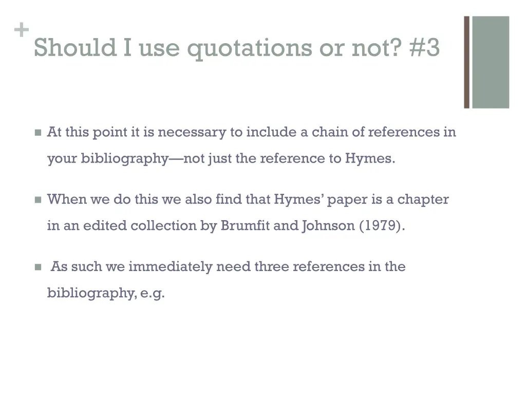 should i use quotations or not 3