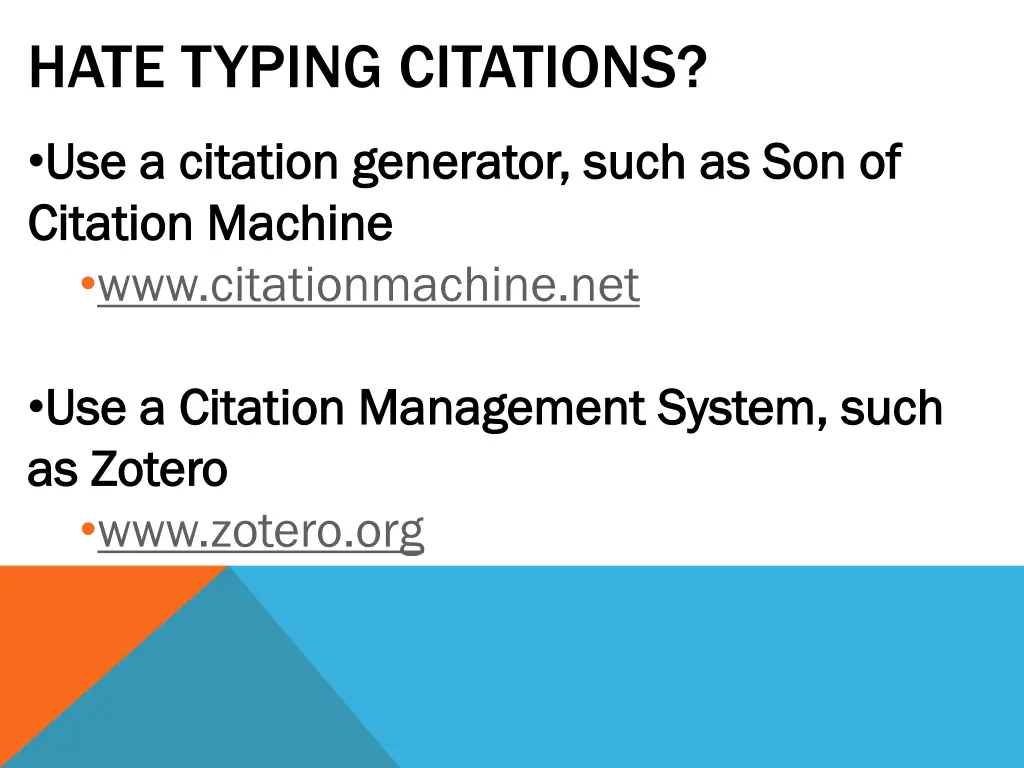hate typing citations