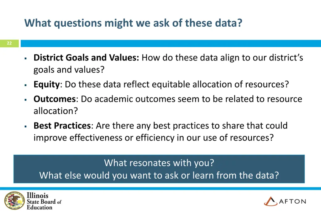 what questions might we ask of these data