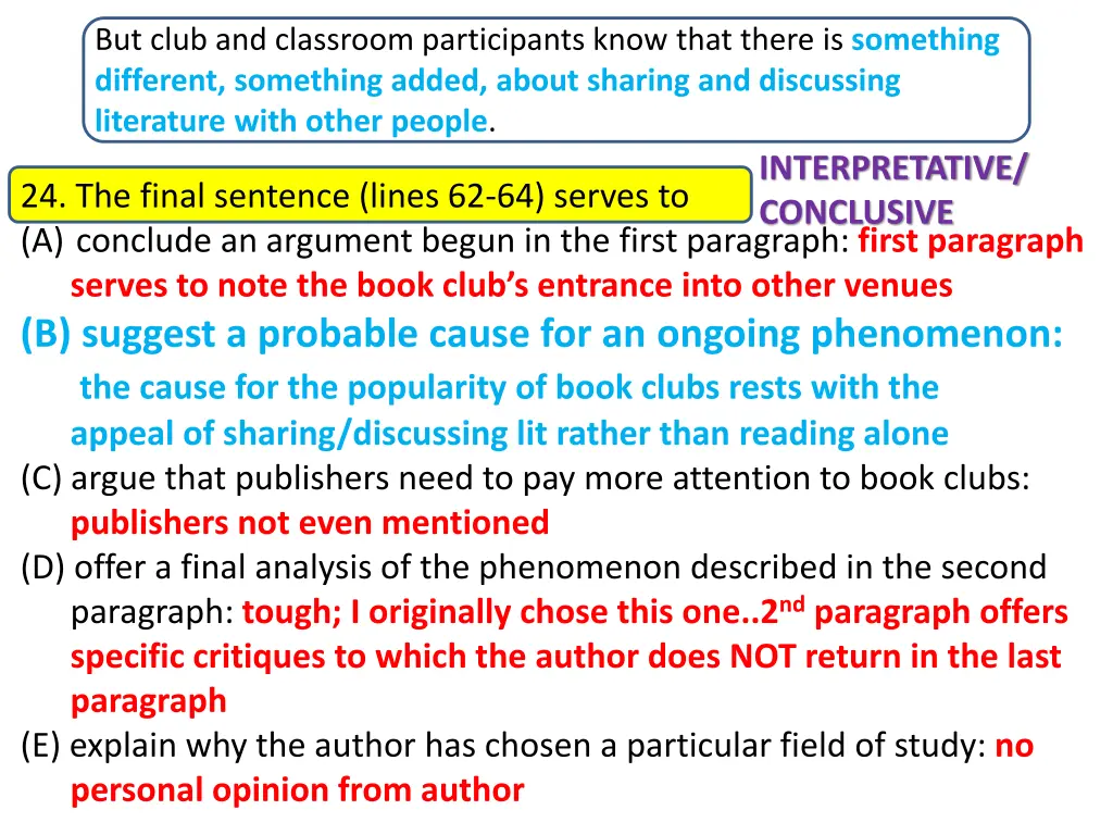 but club and classroom participants know that