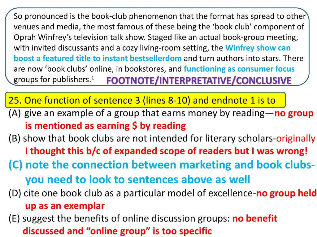 so pronounced is the book club phenomenon that
