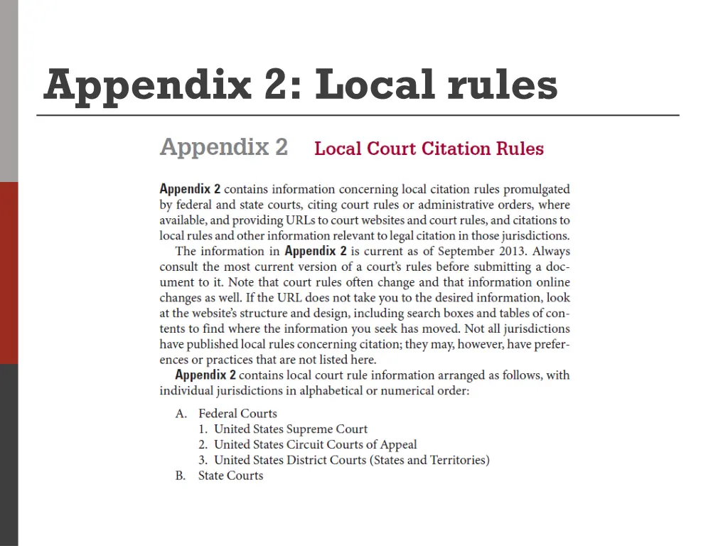 appendix 2 local rules