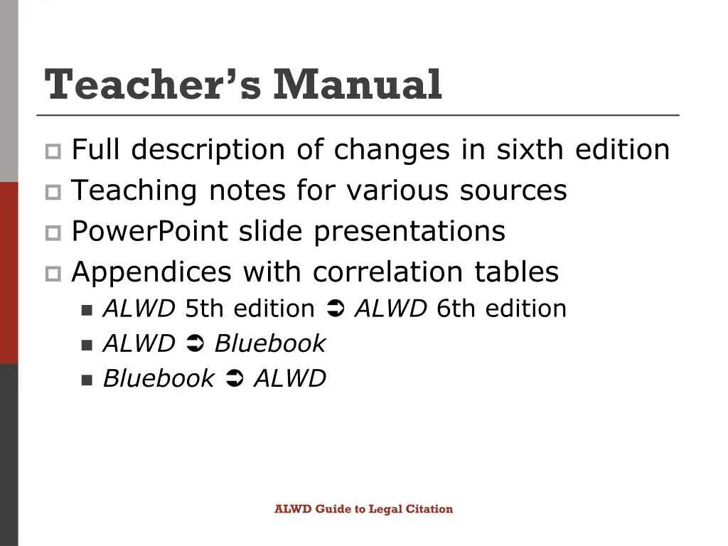 teacher s manual