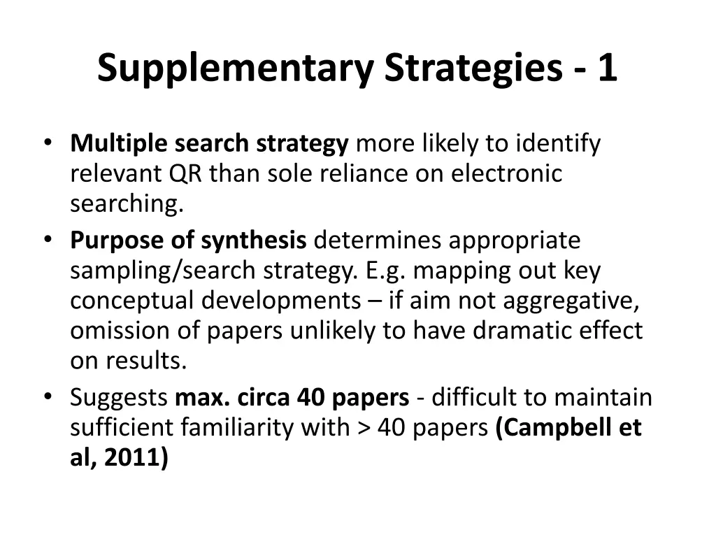 supplementary strategies 1