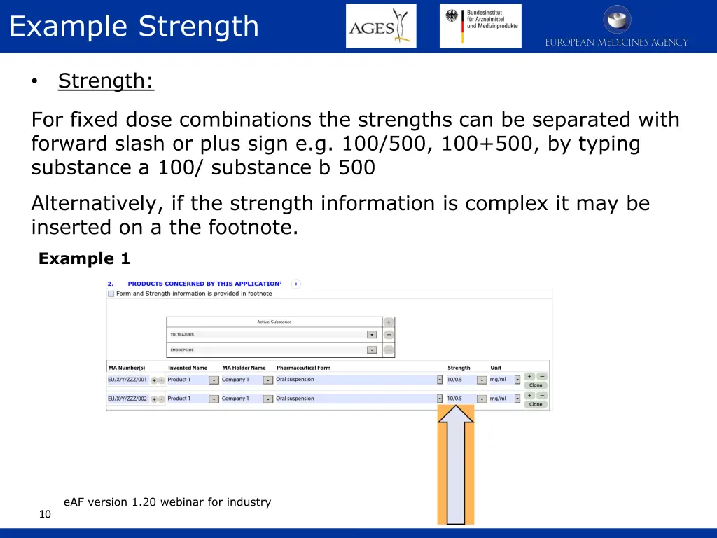 example strength 1