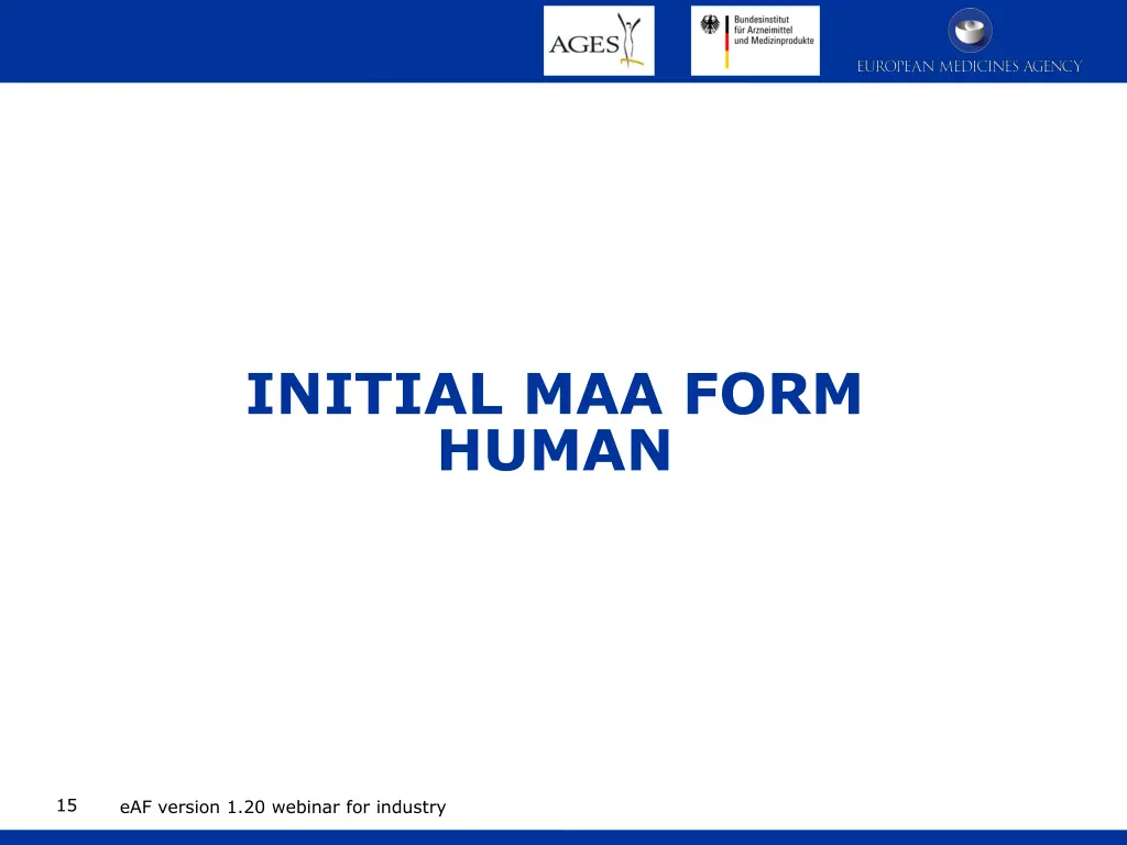 initial maa form human
