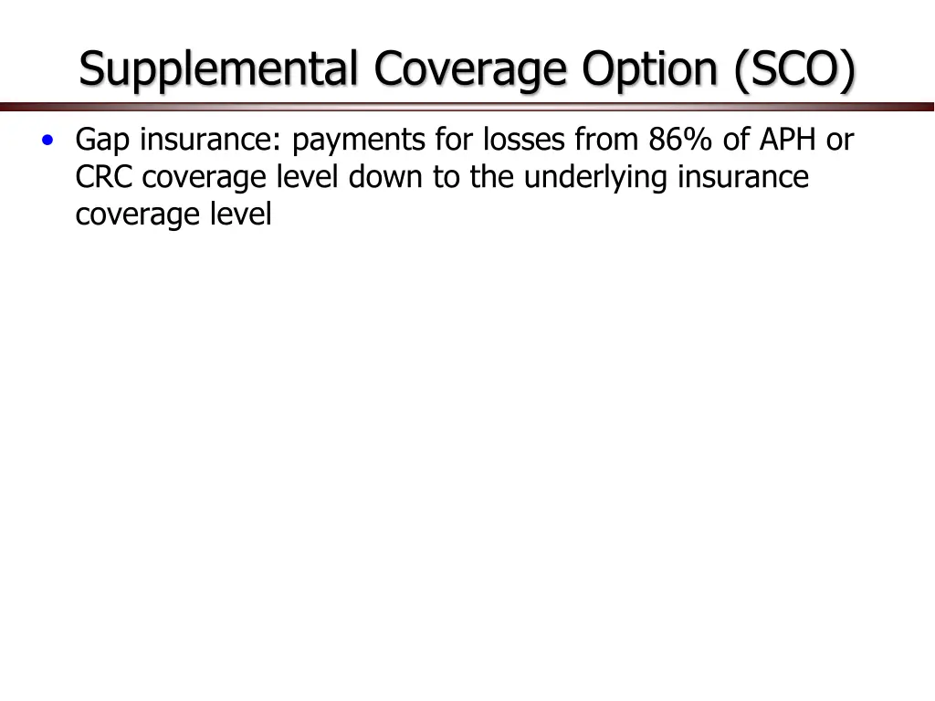 supplemental coverage option sco