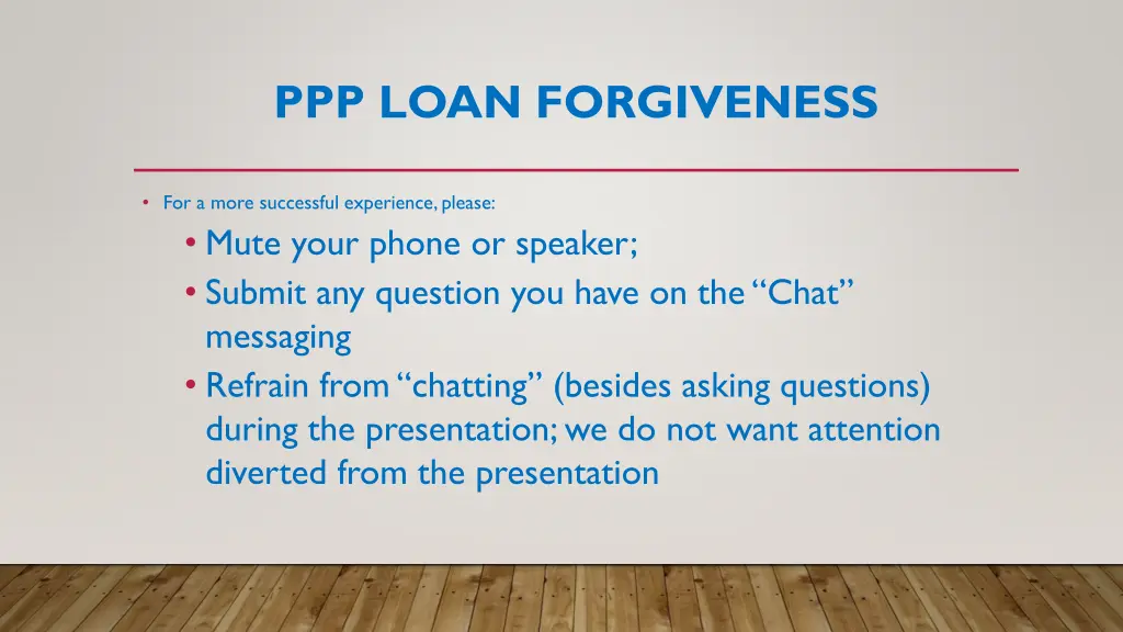 ppp loan forgiveness