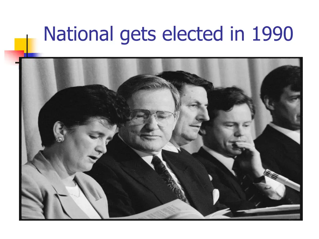 national gets elected in 1990