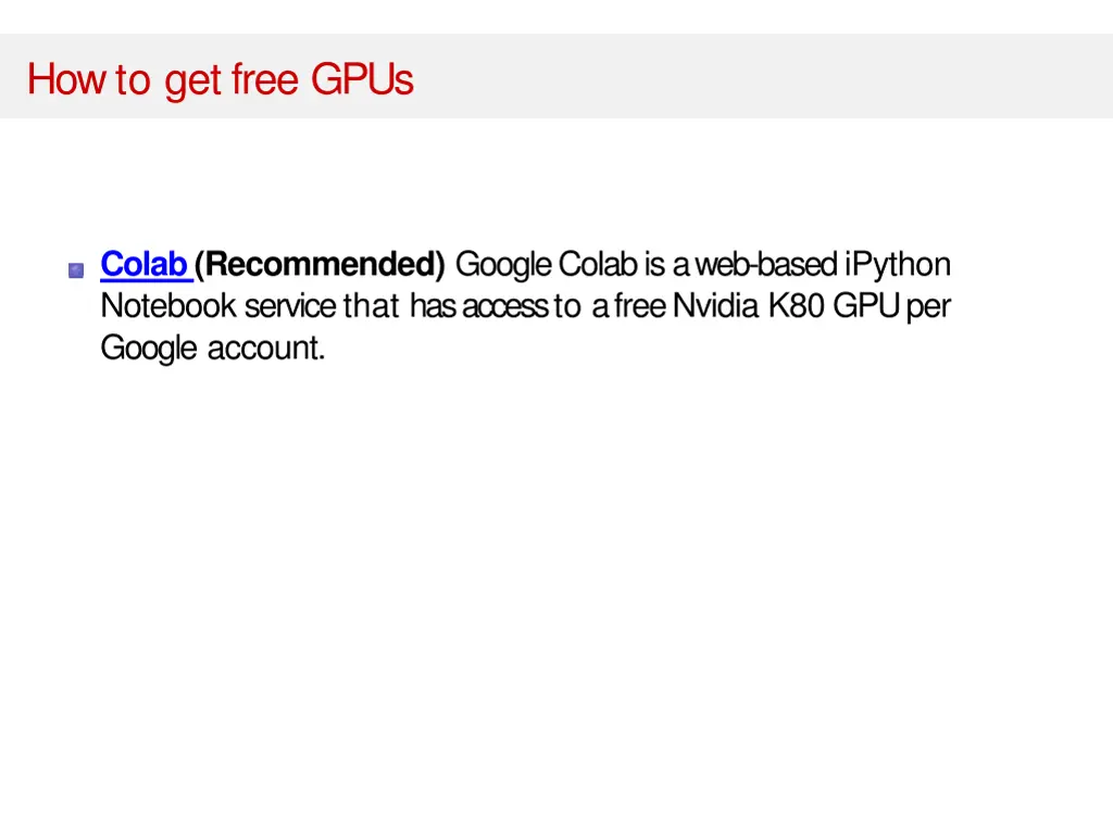 how to get free gpus