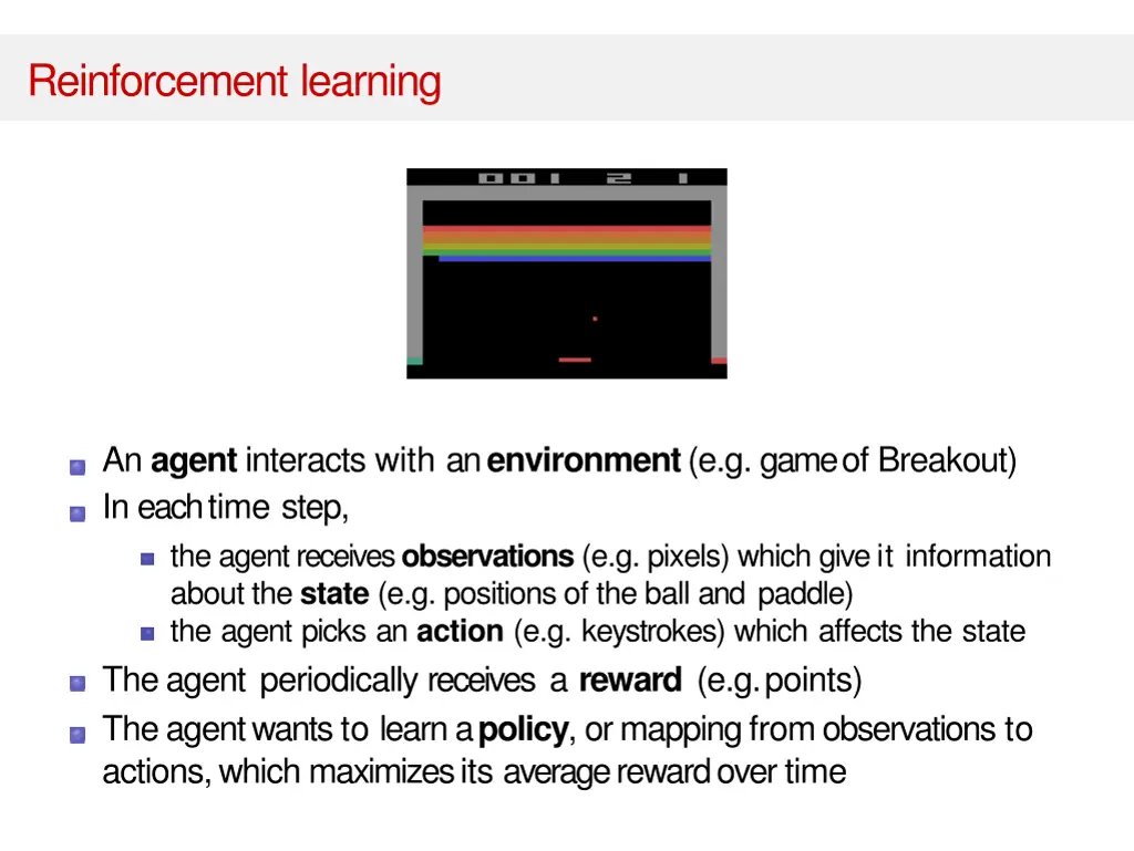 reinforcement learning
