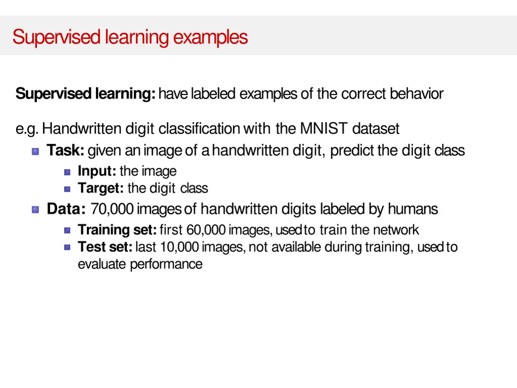 supervised learningexamples 1