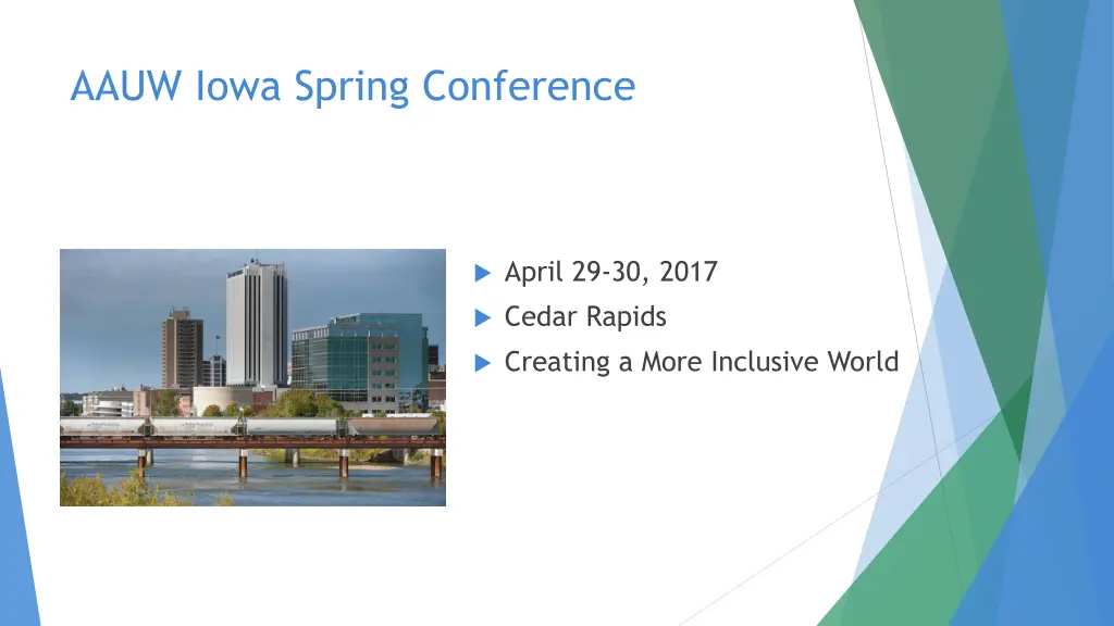 aauw iowa spring conference
