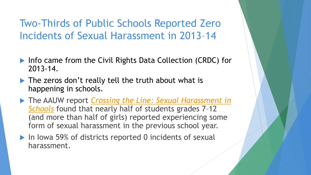 two thirds of public schools reported zero
