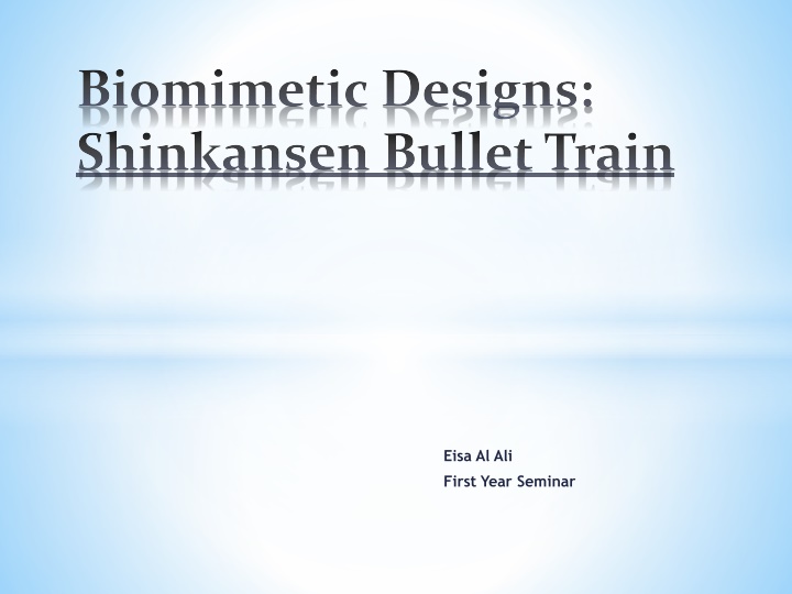 biomimetic designs shinkansen bullet train