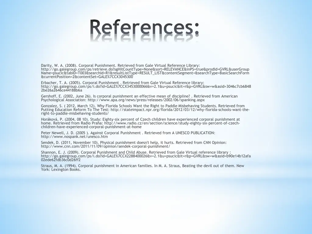 references