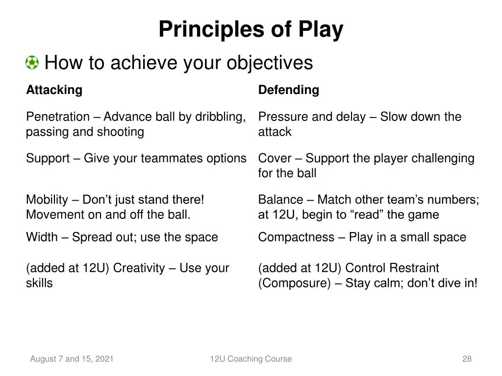 principles of play
