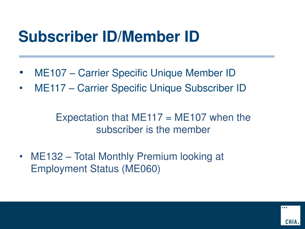 subscriber id member id