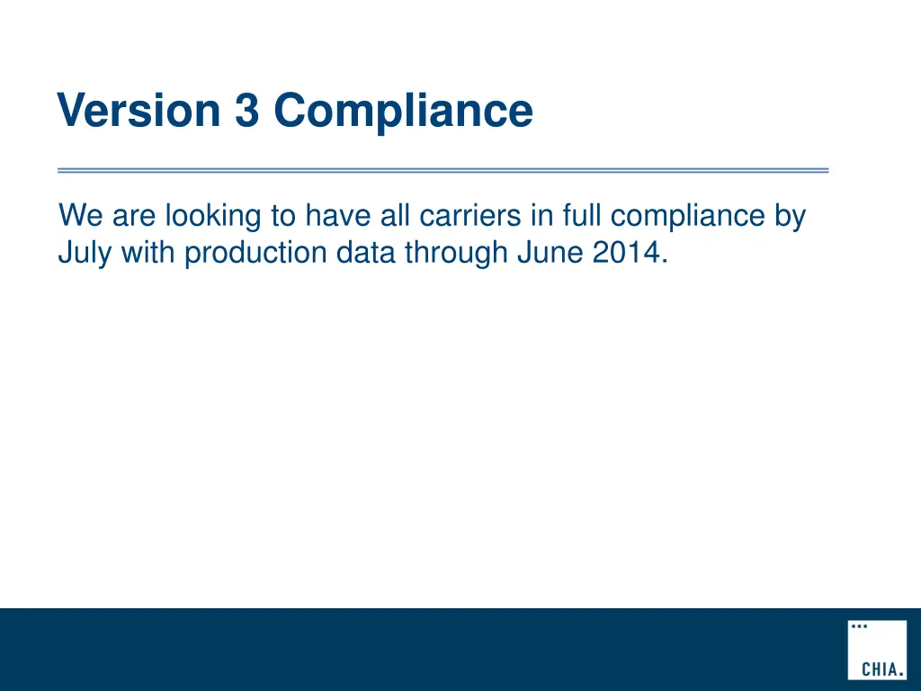 version 3 compliance