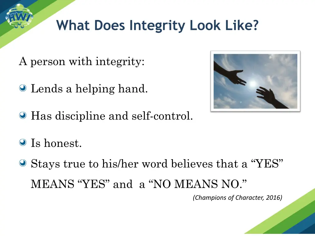 what does integrity look like 2