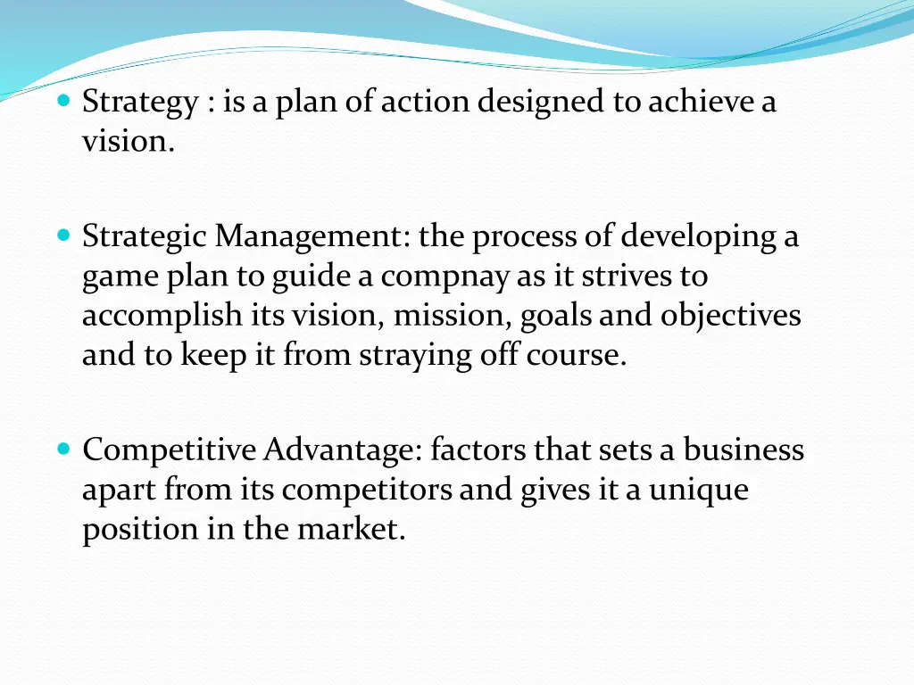 strategy is a plan of action designed to achieve