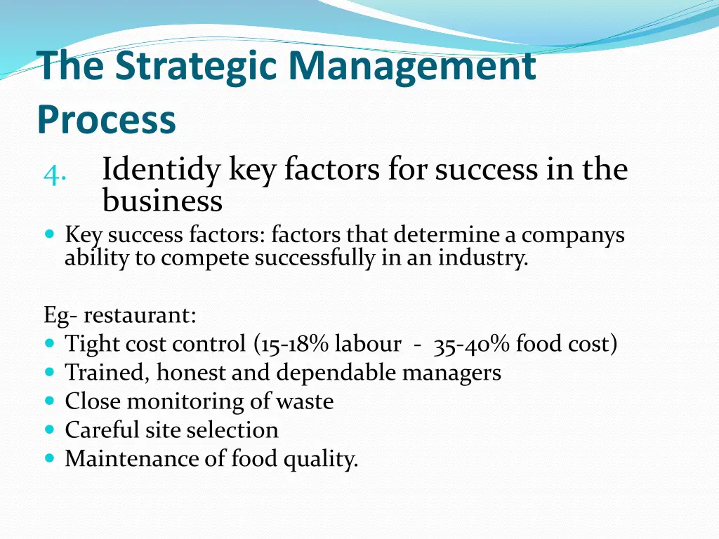 the strategic management process 4 identidy