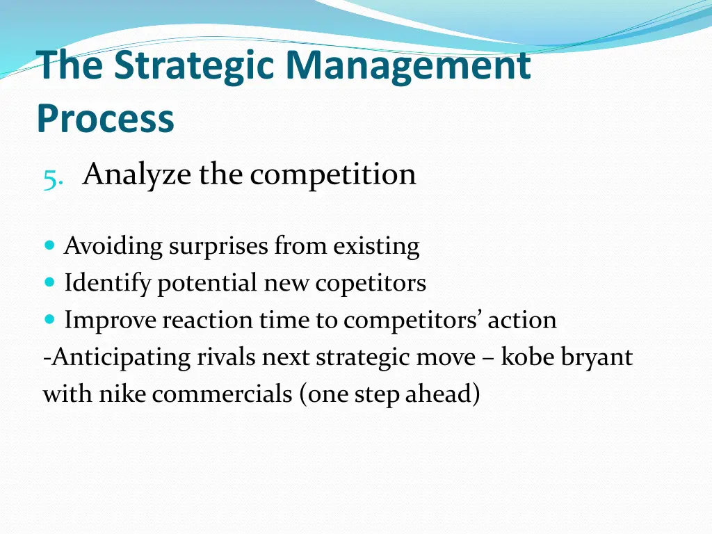 the strategic management process
