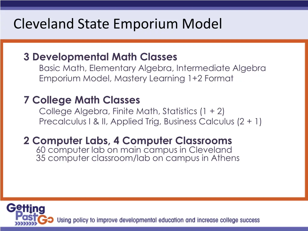 cleveland state emporium model