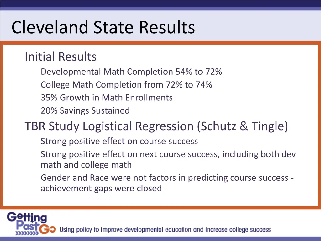 cleveland state results
