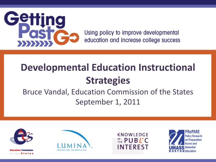 developmental education instructional strategies