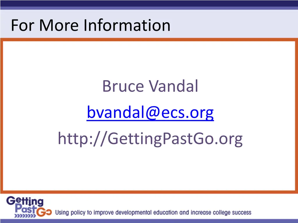 for more information