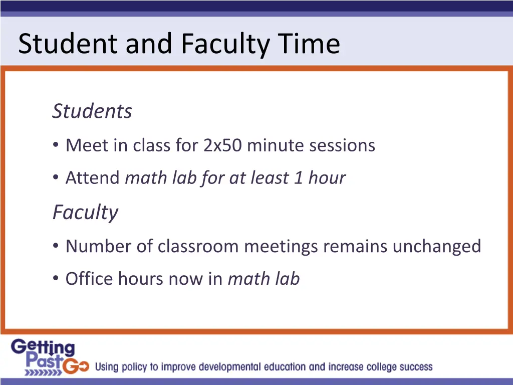 student and faculty time