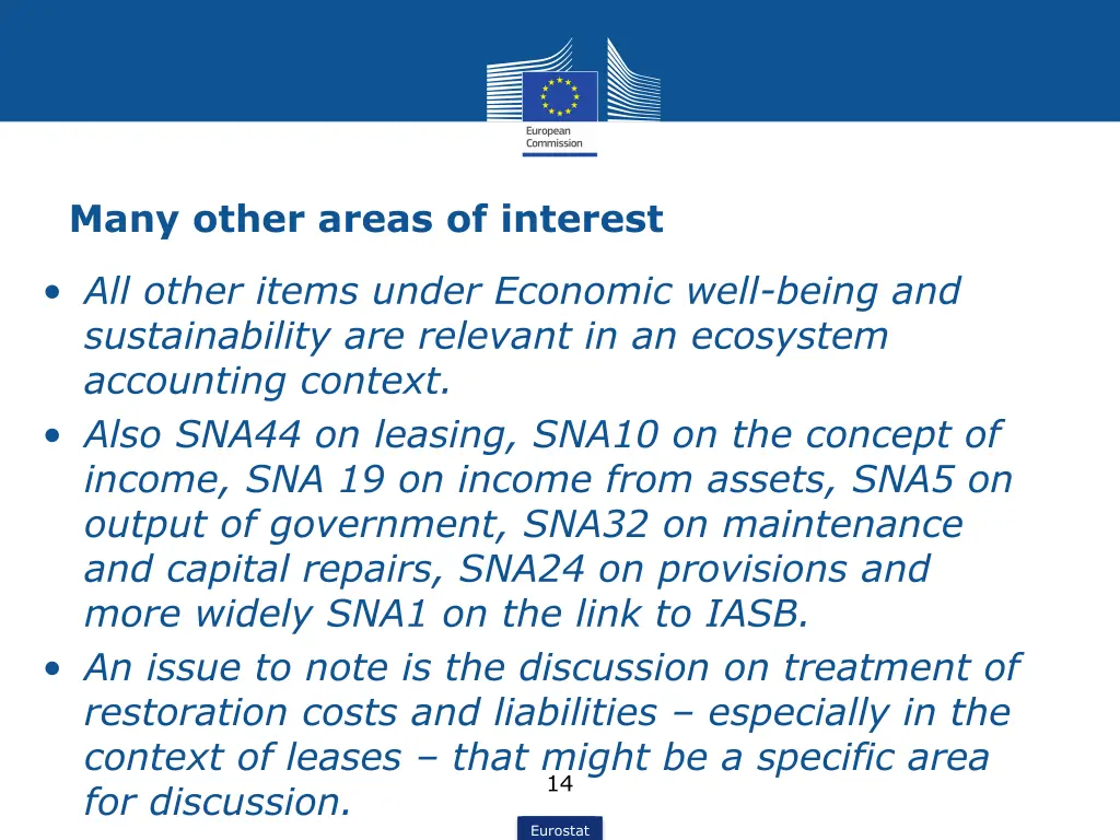 many other areas of interest