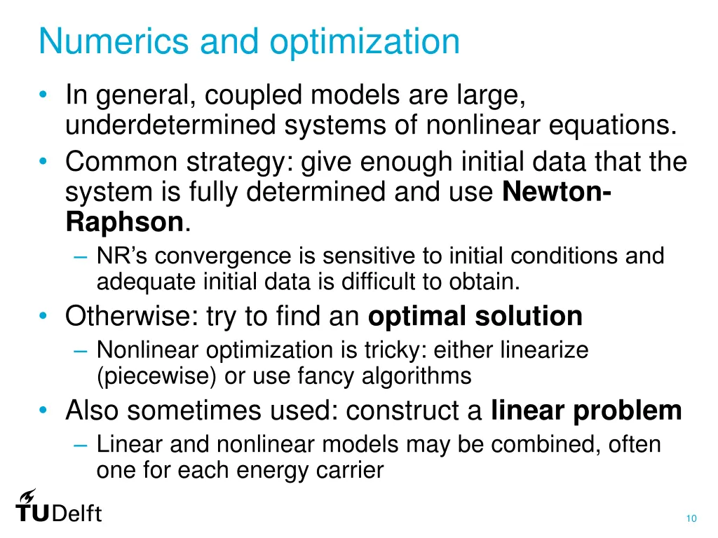 numerics and optimization