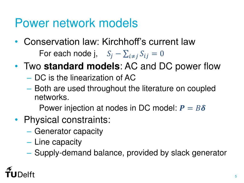 power network models