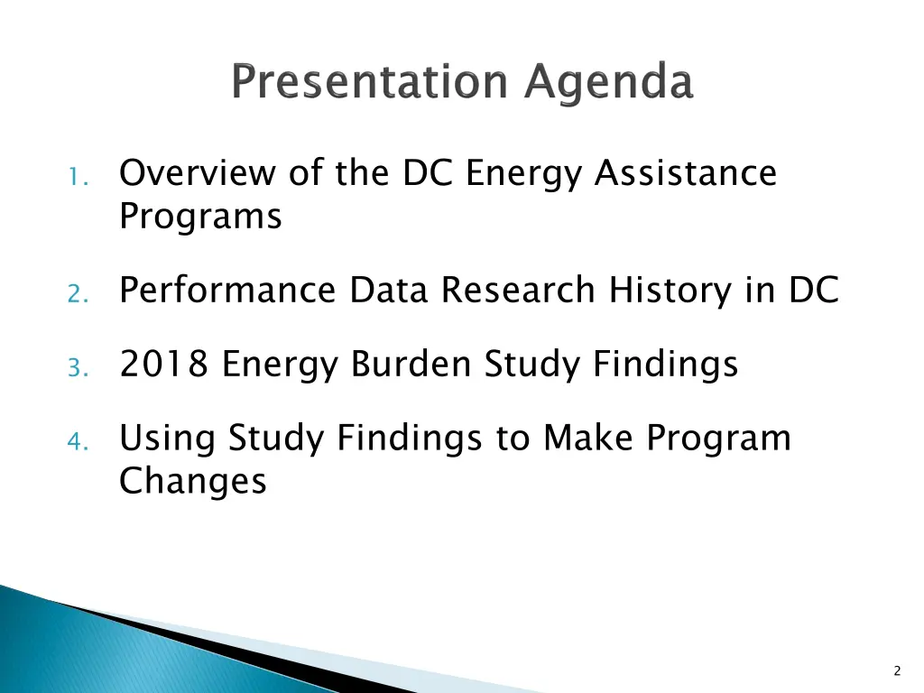 1 overview of the dc energy assistance programs