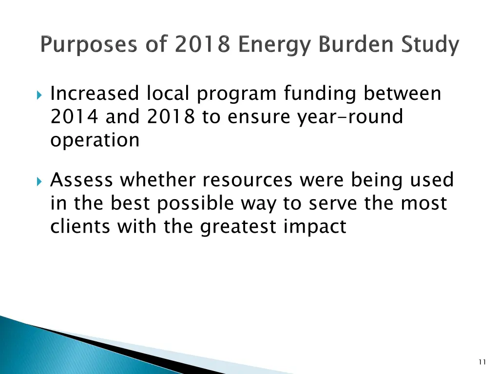 increased local program funding between 2014